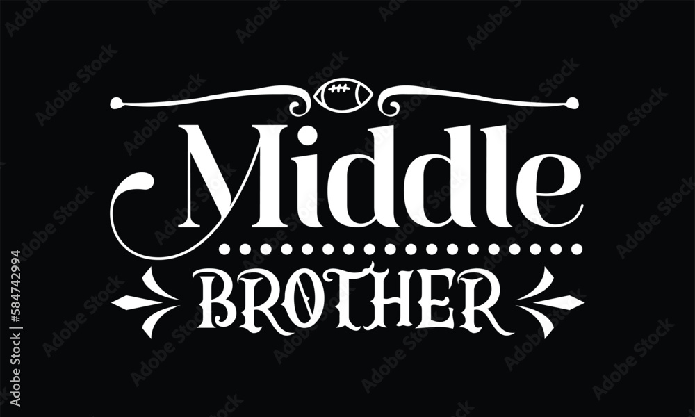 Middle Brother love Svg file