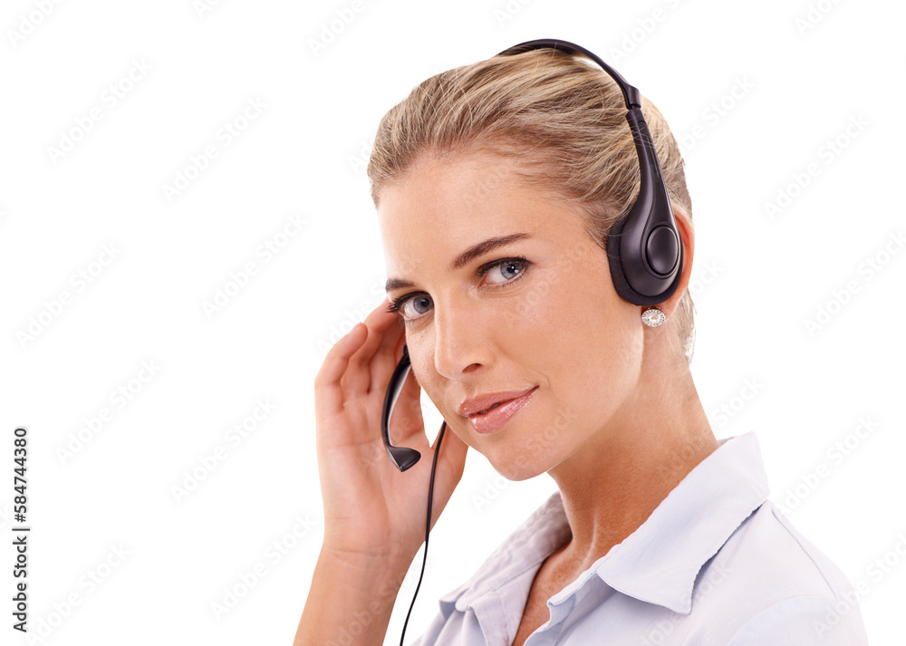 Telemarketing communication, face portrait or woman consulting on contact us, CRM support or call center. Telecom, customer service or consultant on an isolated, transparent png background Telemarketing communication, face portrait or woman consulting on contact us, CRM support or call center. Telecom, customer service or consultant on an isolated, transparent png background
