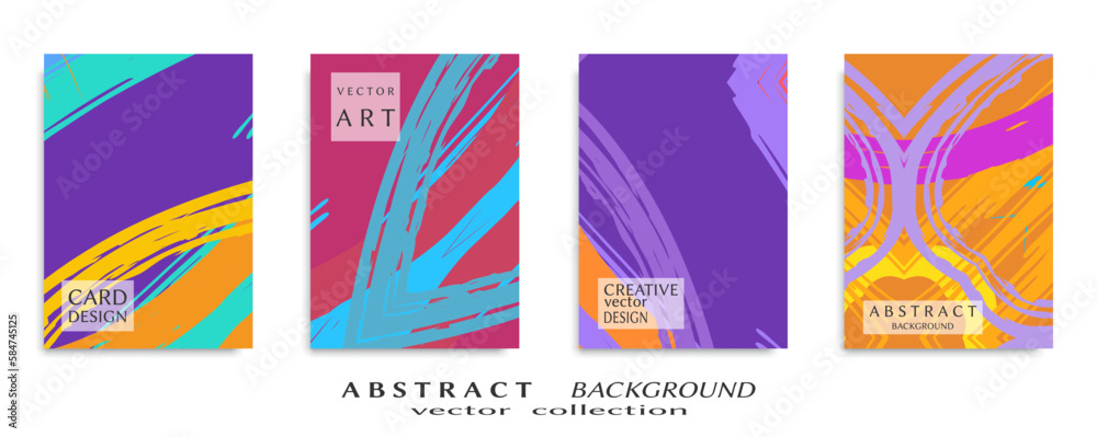 Abstract universal grunge art texture, web header template. Collage page, design for card, invitation, brochure brush strokes style, banner idea, book cover, booklet print, flyer sheet a4