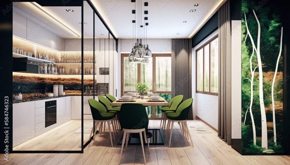 Interior Detail of Extremely Modern House with Highly Detailed Elements and Details with Highly Rendered Reflections Generated by AI Interior Detail of Extremely Modern House with Highly Detailed Elements and Details with Highly Rendered Reflections Generated by AI