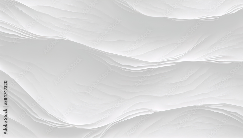 Fototapeta premium Abstract white background - Minimalistic White Wave Texture for Your Design Needs - ai generated
