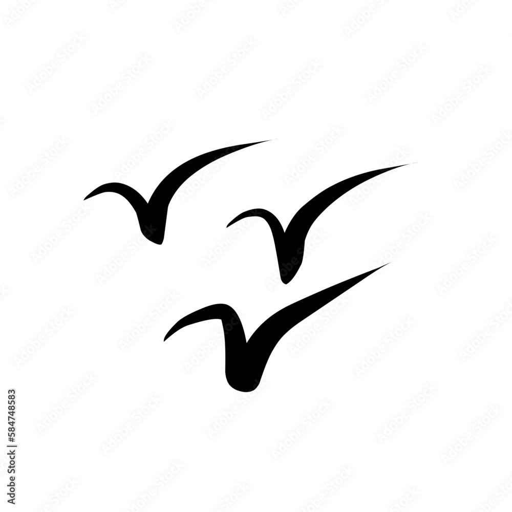 Naklejka premium Bird silhouette