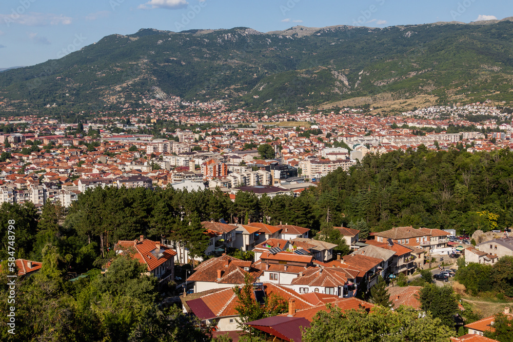 Aerial view of Ohrid town, North Macedonia