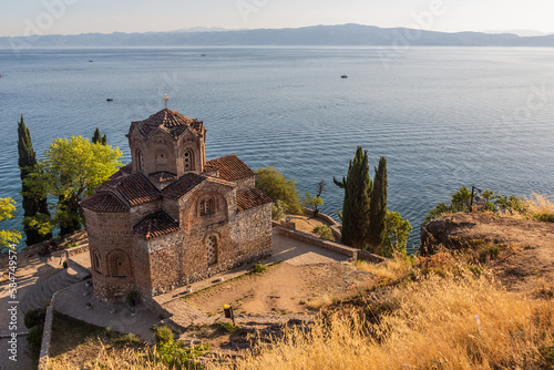 Church of St. John at Kaneo by Ohrid lake, North Macedonia