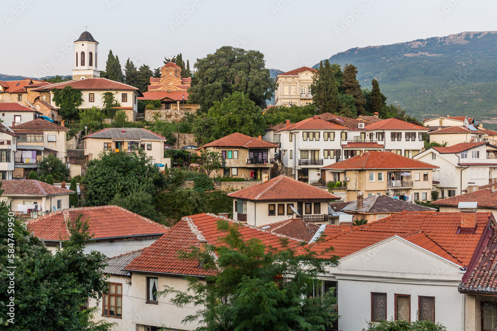 View of Ohrid town, North Macedonia