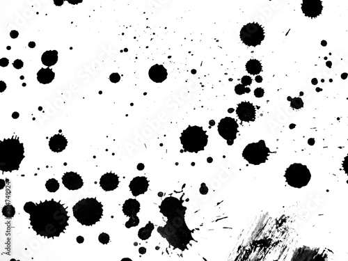 Abstract background ink grunge texture splash black watercolor drip art.drawing art from black The background is drawn on paper with paints.acrylic splashing Black stuff from the brush.drawing Origi.