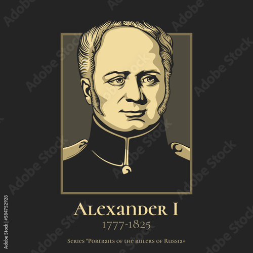 Alexander I (1777-1825) was the emperor of Russia from 1801, the first king of Congress Poland from 1815, and the grand duke of Finland from 1809 to his death in 1825. photo