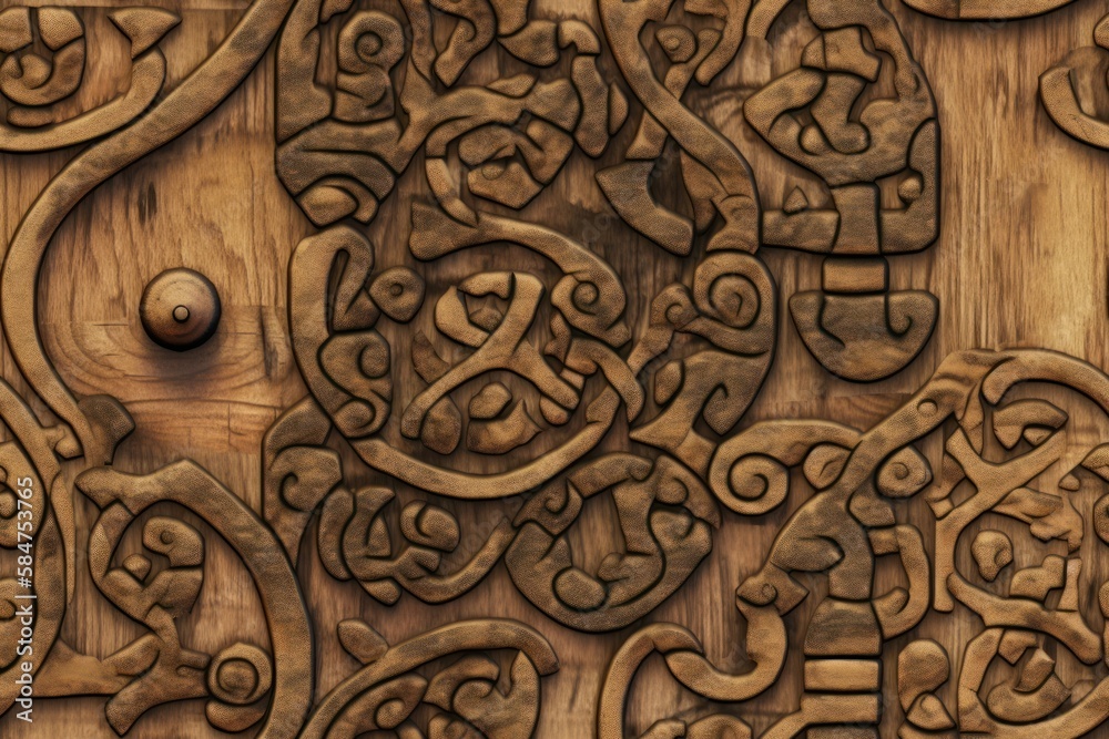 Portal of Time: Close-Up of Rusted Steel and Weathered Oak in an Ancient Door