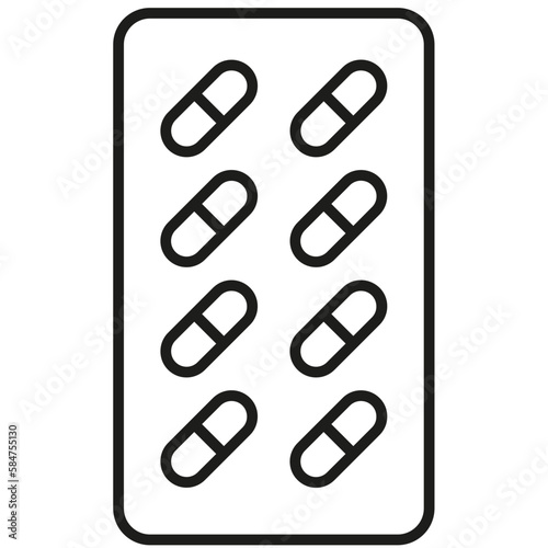 Pack de pastillas. Medicación. 