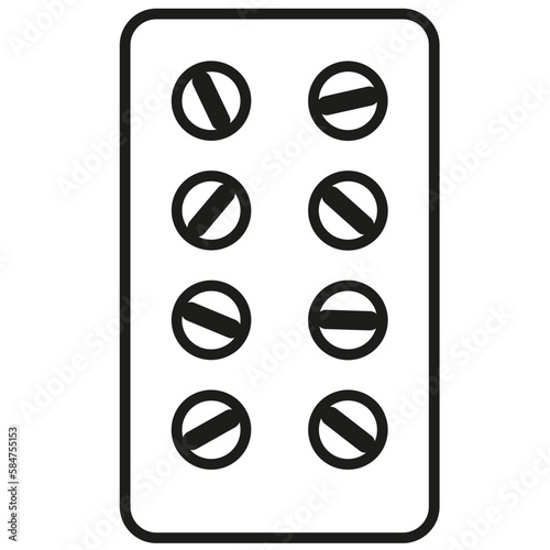Pastillas para la medicación. Salud. Hospital. 