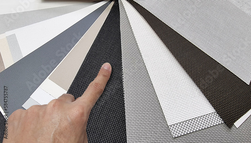 Fotografie drapery catalog samples palette