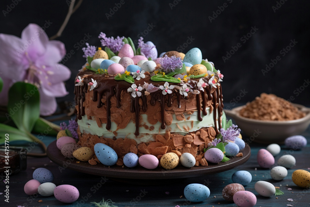 A beautiful Easter themed cake