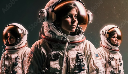 Women in Astronaut Suits: Empowering Female Representation in Space, AI Generative