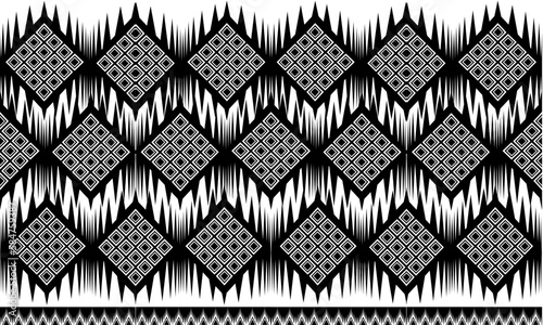 Aztec geometric seamless pattern. Native American, Indian Southwest print. Ethnic design wallpaper, fabric, cover, textile, weave, wrapping.