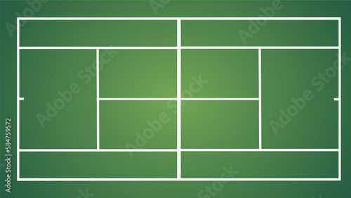 Tennis court vector symbol , Simple flat design style  ,Illustrations for use in online sporting events , Illustration Vector  EPS 10
