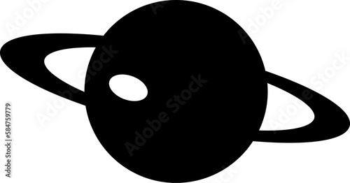 Silhouette des Saturn