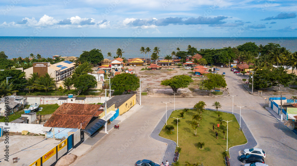 Aerial view of the city Prado - BA