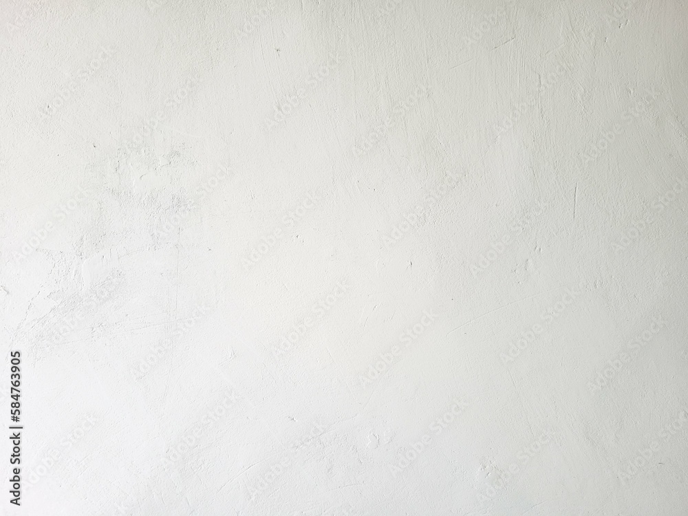 White concrete wall with whitewash for background.