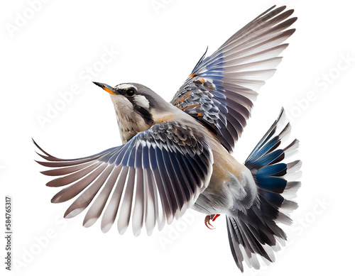 bird on a transparent background. for decorating projects. generative AI