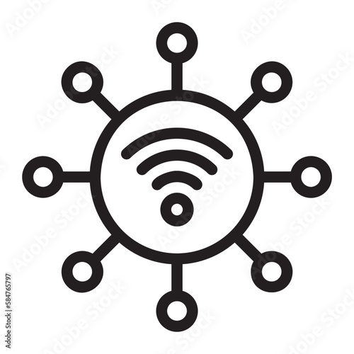 network line icon
