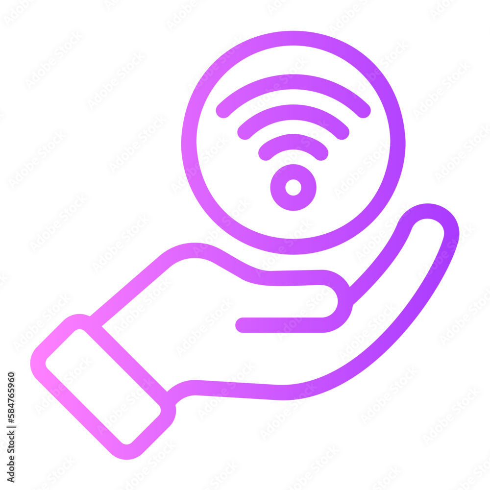 internet of things gradient icon internet of things gradient icon