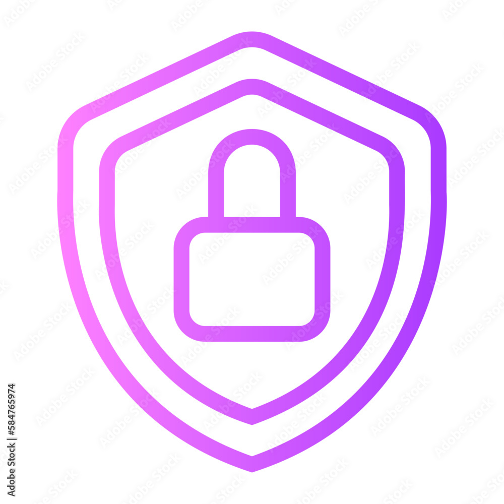 shield gradient icon shield gradient icon