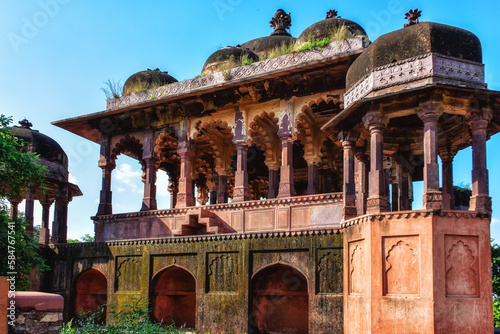 Arched temple at Ranthambore Fort, Rajasthan, India photo
