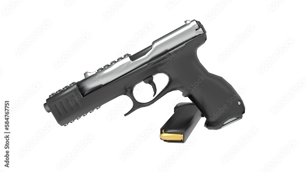 gun isolated on white background