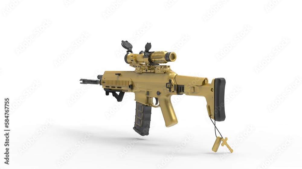 gun isolated on white background gun isolated on white background