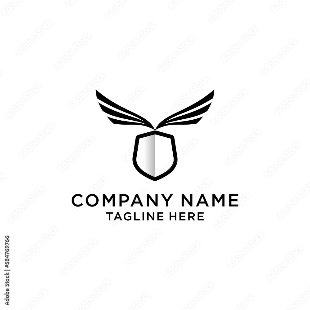winged shield gold logo / vector illustration
winged shield gold logo / vector illustration