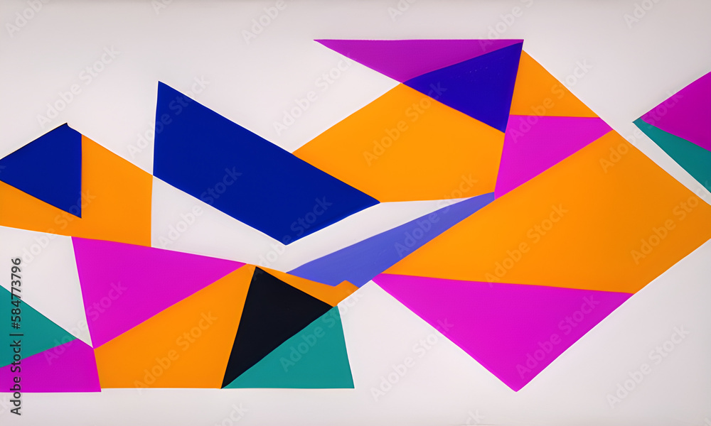 Obraz premium Colored Geometric Lines