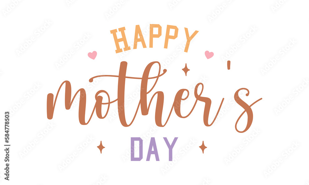 happy mother's day retro SVG.
