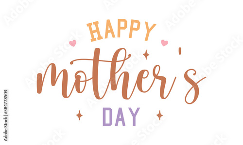 happy mother's day retro SVG.