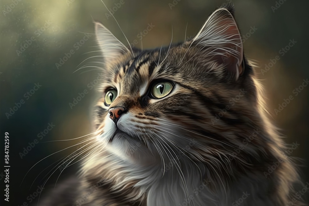 Cute domestic cat Cute domestic cat