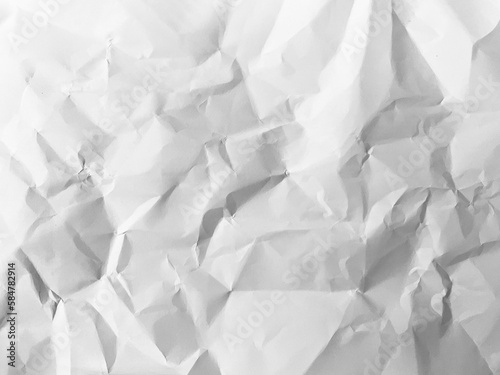 Crumpled paper background for copy space. Paper texture overlay for mockup