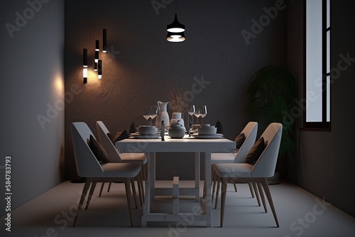 Beautiful modern dining room