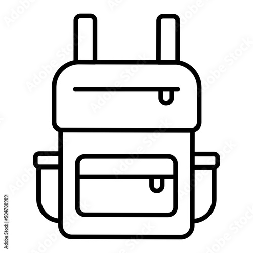 Bagpack Line Icon