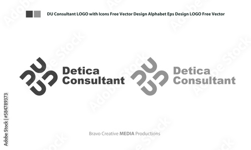 Consultant LOGO with Icons Free Vector Design Alphabet Eps Design LOGO Free Vector