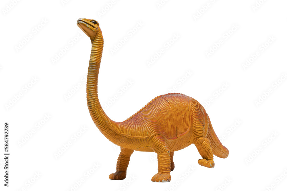 A dinosaur toy isolated. Brachiosaurus. A dinosaur toy isolated. Brachiosaurus.