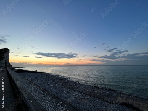 Obraz na płótnie Coucher de soleil sur la plage w salonie