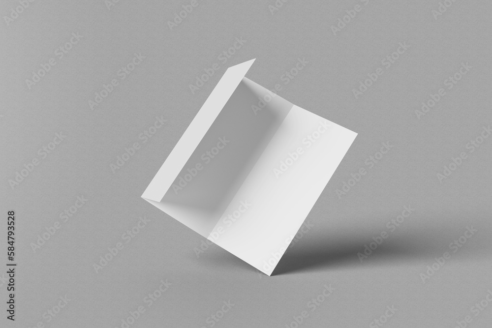 Floating Trifold Brochure Mockup for showcasing your design to clients Floating Trifold Brochure Mockup for showcasing your design to clients