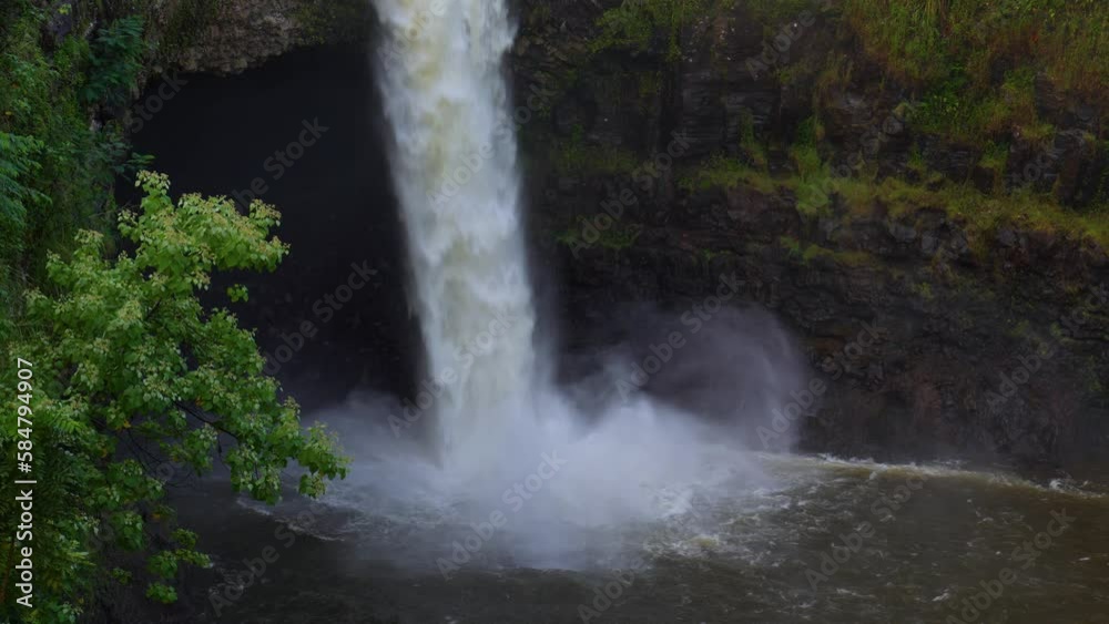 Raw Power of the Wailuku River State Park Waterfall Raw Power of the Wailuku River State Park Waterfall