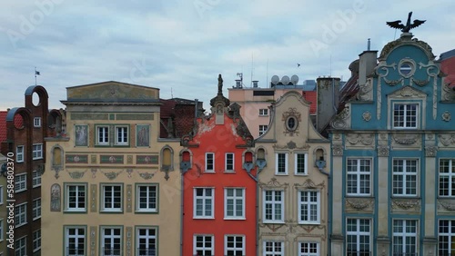 Aerial View Of The Medieval European City Of Gdansk Poland