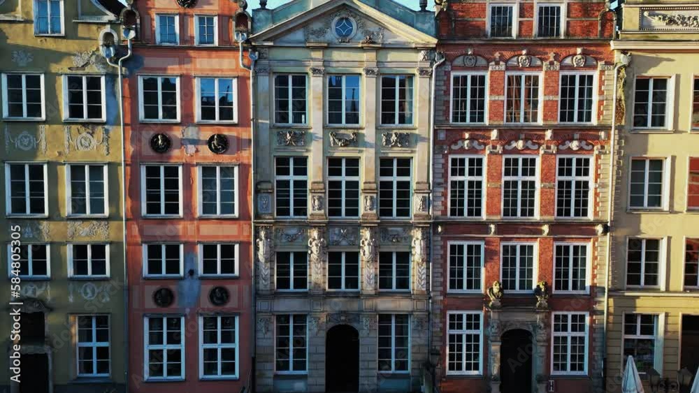 Aerial View Of The Medieval European City Of Gdansk Poland