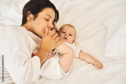 Tender moments of motherhood photo