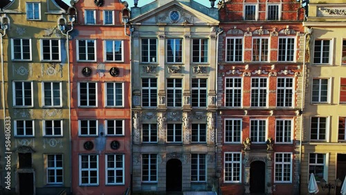 Aerial View Of The Medieval European City Of Gdansk Poland