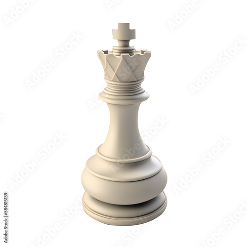 Chess piece on transparent background. PNG, ai