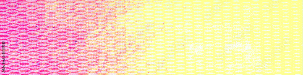 Pink with yellow pattern  panorama background, Usable for banner, poster, Advertisement, events, party, celebration, and various graphic design works