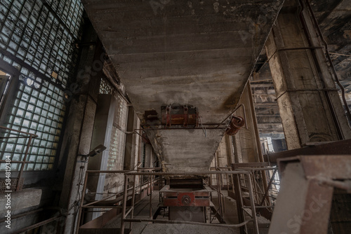 The abandoned Inota power plant - a former thermal power plant located in the town of Inota, Hungary