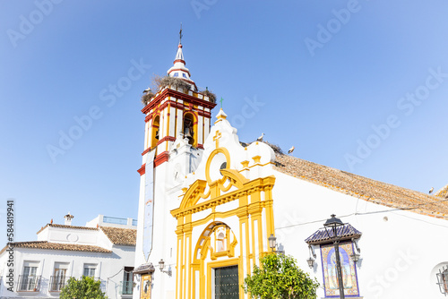 Church of the Divino Salvador (Divine Savior) in Castilblanco de los Arroyos, province of Seville, Andalusia, Spain photo